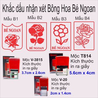 Con dấu Bé Ngoan, con dấu nhận xét học sinh dành cho Giáo Viên