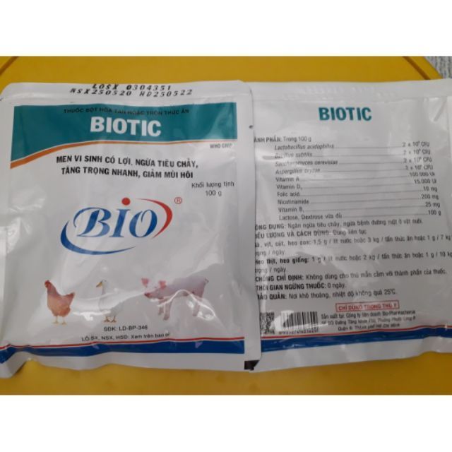BIOTIC - men tiêu hóa cho chó mèo thú cưng - Tạp hóa thú y sg