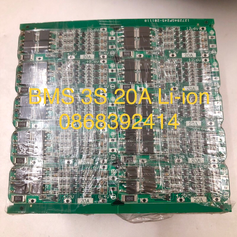BMS 3S 20A Li-ion 18650 mạch sạc xả bảo vệ pin Lithium