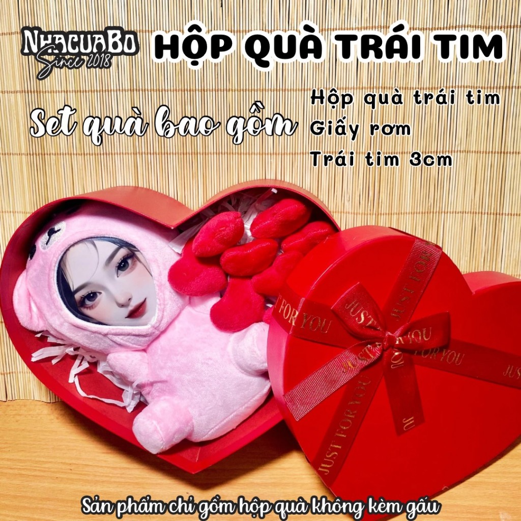 Hộp Quà Tặng Hình Trái Tim  - NhacuaBo_since2018