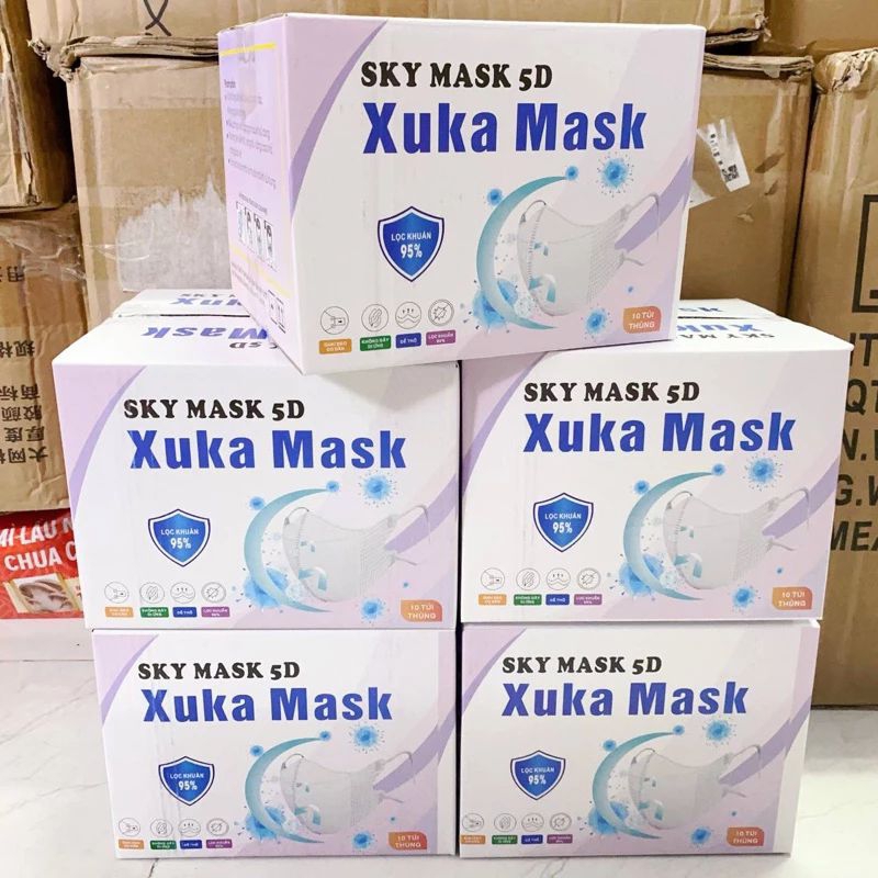 Combo 100 cái khẩu trang 5D mask