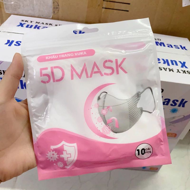 Combo 100 cái khẩu trang 5D mask
