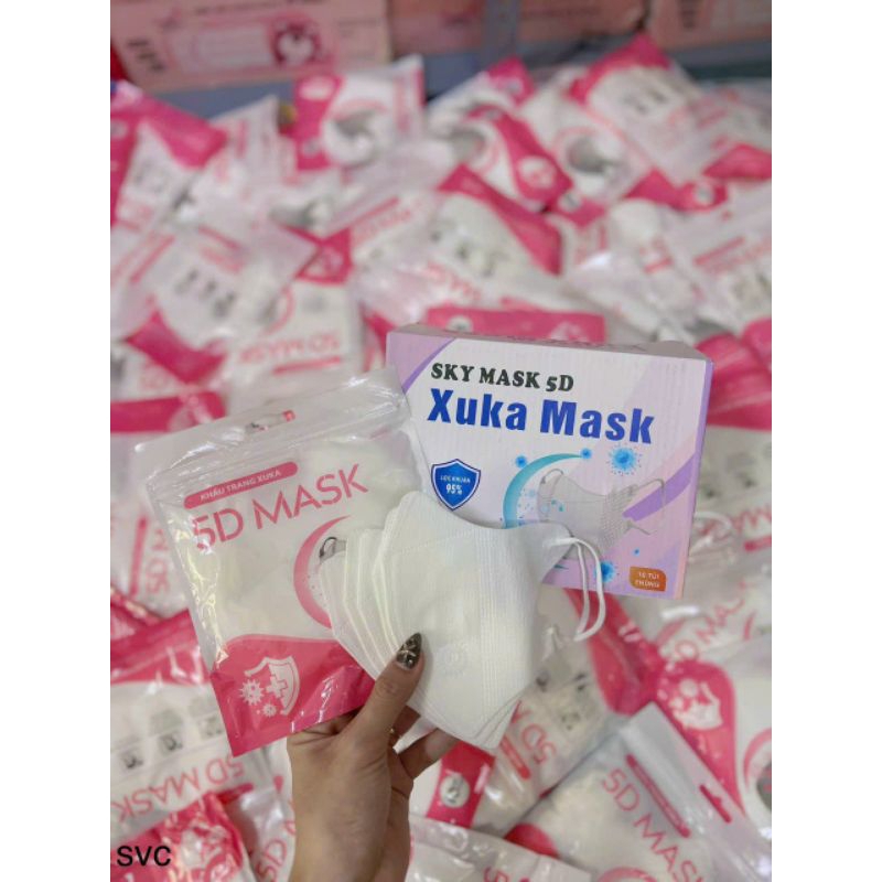 Combo 100 cái khẩu trang 5D mask