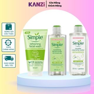 Nước Tẩy Trang Simple Micellar Water Chính Hãng Dành Cho Mọi Loại Da 200ml