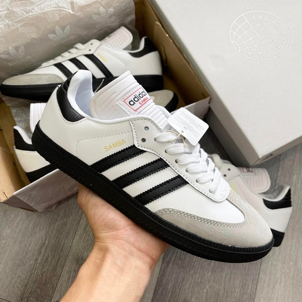 Giày Adidas Samba Rose White Gum Đế Nâu Cao 3cm, Giày Samba Rose Nam nữ mẫu mới hot trend Full Box Bill