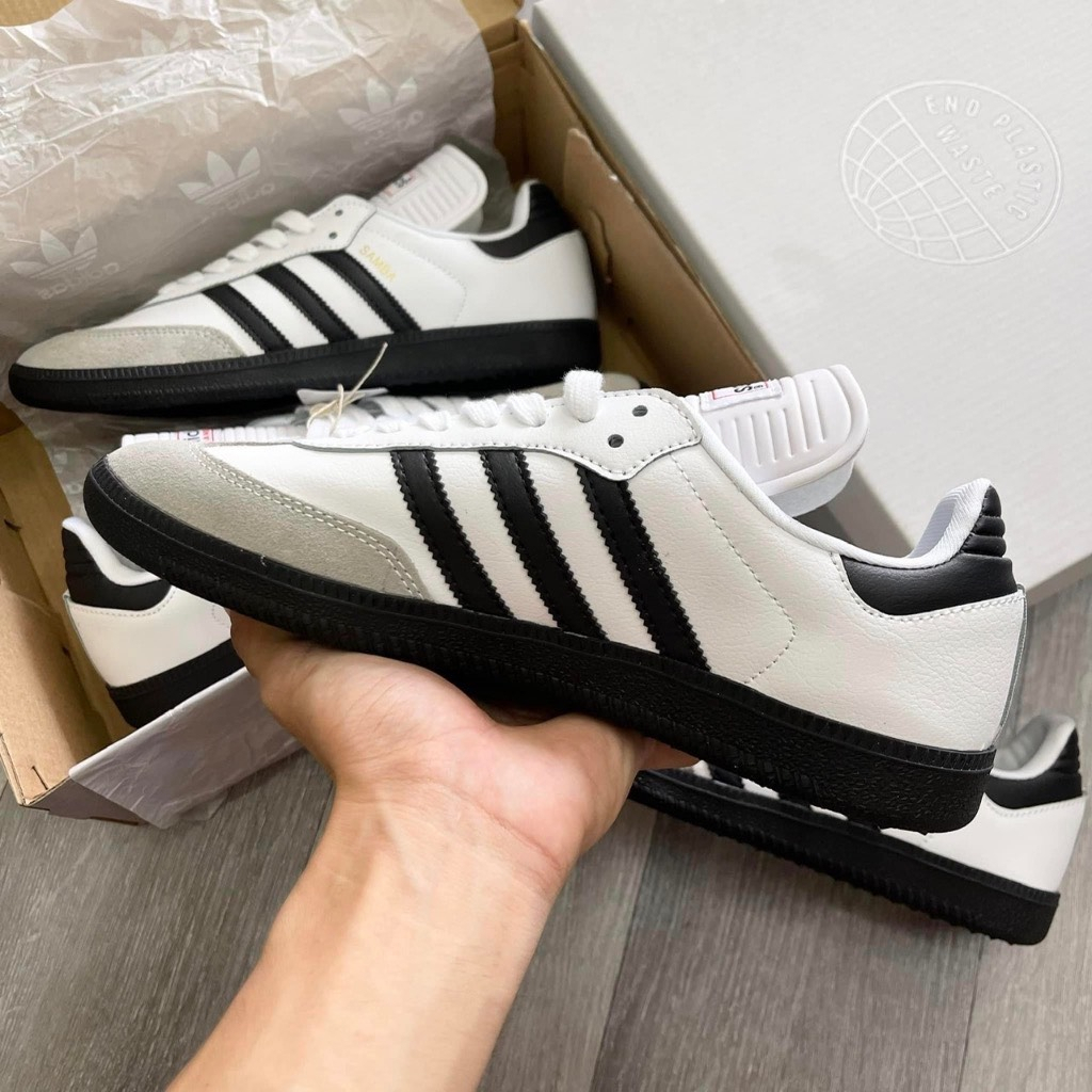 Giày Adidas Samba Rose White Gum Đế Nâu Cao 3cm, Giày Samba Rose Nam nữ mẫu mới hot trend Full Box Bill