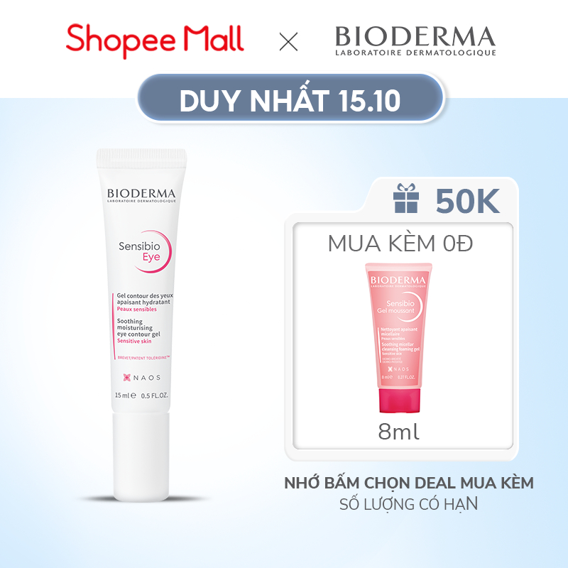 Kem dưỡng ẩm giảm bọng mắt Bioderma Sensibio Eye - 15ml