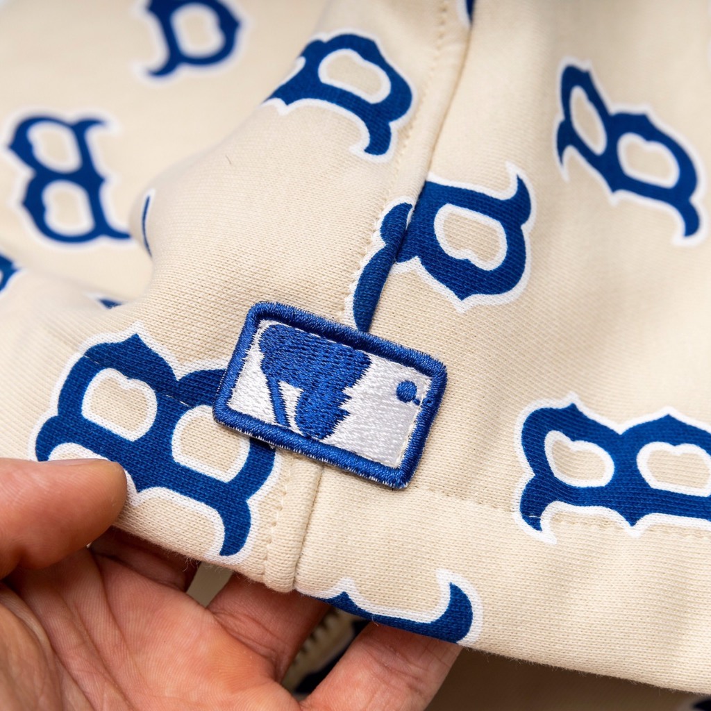 Áo khoác hoodie zip nỉ MLB NY, áo hoodie dây kéo zip form rộng unisex nam nữ- JUSTINSHOP