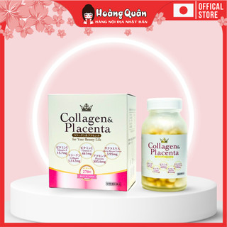 Viên Uống Collagen & Placenta 5 in 1 270 Viên làm đẹp từ bên trong | Hoàng Quân - Hàng nội địa Nhật