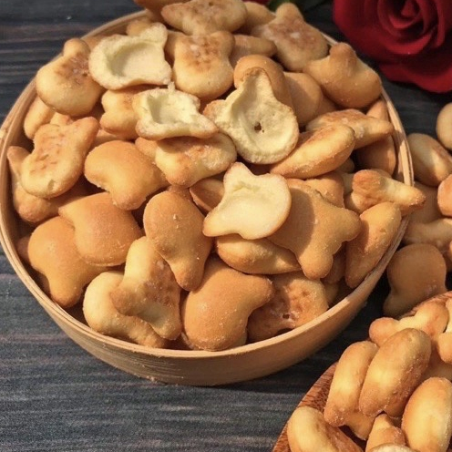 Bánh Gấu Nhân Kem Food Store Hộp 500gram, Bánh Gấu Nhân Kem Thơm Ngon Gòn Tan Béo Ngậy