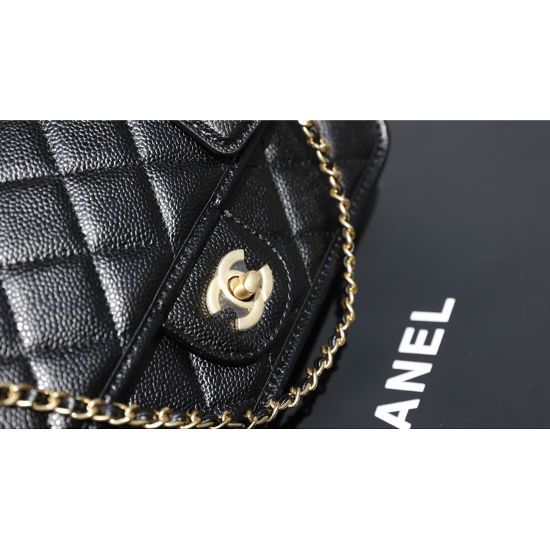 Túi xách Tốp  da hạt siêu xinhtag vàng size 24cm fullbox nam châm nguyên seal 1 mầu đen caviar Form & chất chuẩn đẹp