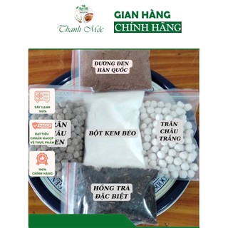 Sét nguyên liệu nấu trà sữa 400g trà sữa đường đen, trà sữa thái xanh