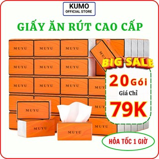 Giấy ăn gấu trúc kumo 4 lớp dày dặn siêu dai dùng đa năng lau tay lau bếp