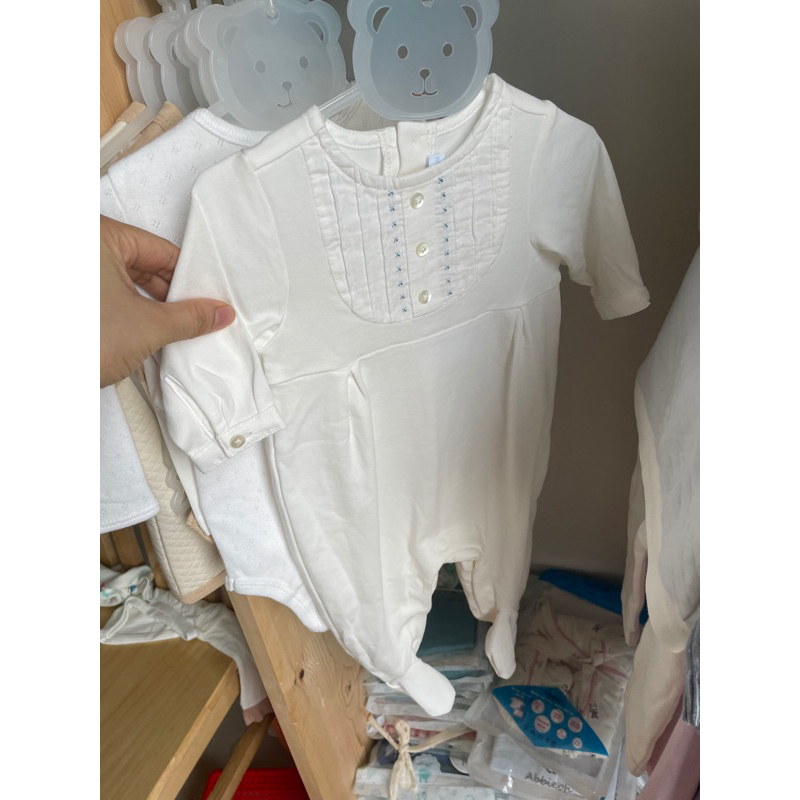 Nous-body sơ sinh liền tất đóng hộp cao cấp size newborn, 0/3m, 3/6m