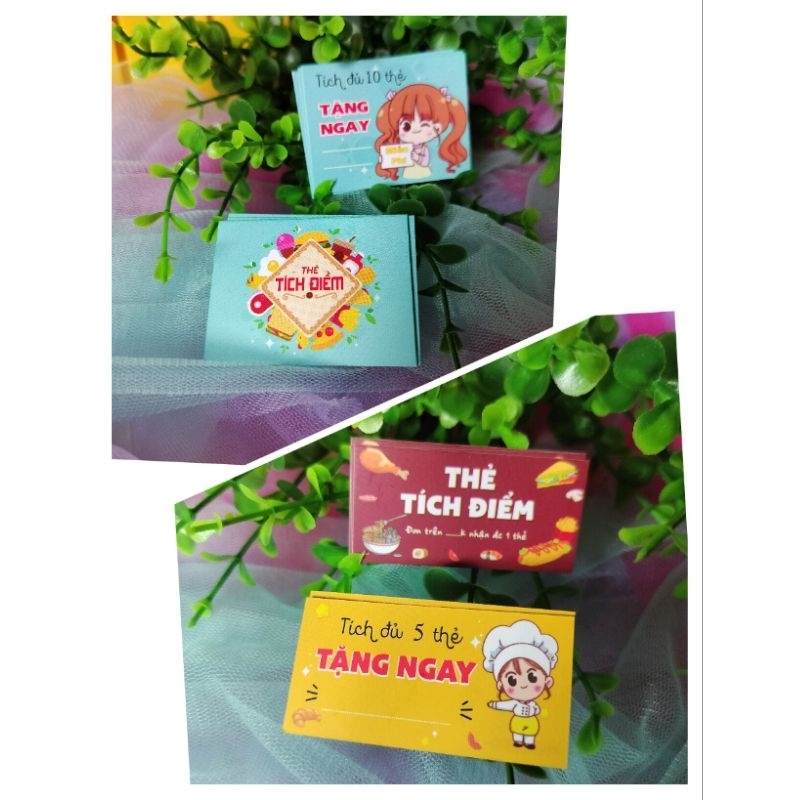 THẺ TÍCH ĐIỂM BÁNH MÌ, ĐỒ ĂN VẶT - CARD TÍCH ĐIỂM MUA HÀNG KHOAI TÂY CHIÊN, BÁNH ĂN VẶT CÁC LOẠI