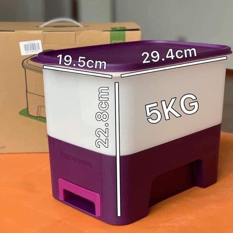 Thùng gạo Rice Smart Junior 5kg Tupperware