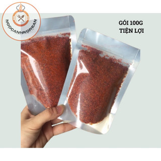 🌶100gr bột ớt Hàn Quốc cánh/ mịn loại  chiết túi zip tiện lợi