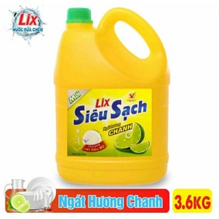Nước rửa chén LIX siêu sạch hương chanh 3,6 kg