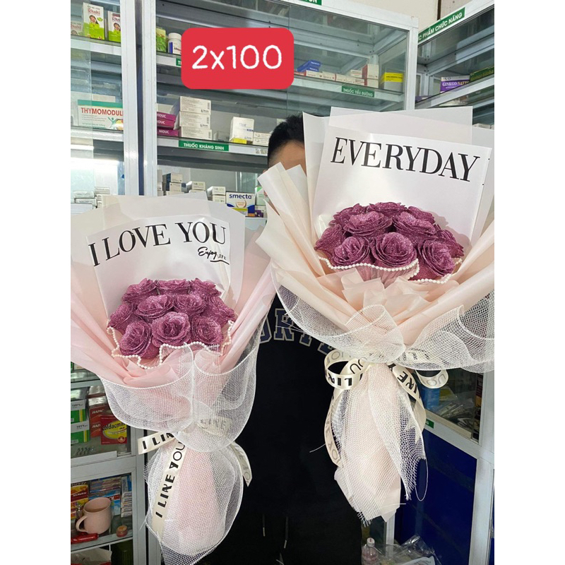HOA SÁP NHŨ 1-3–7-10-20-25 bông. Tặng kèm túi và thiệp