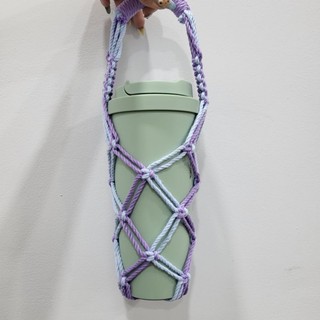 Túi đựng bình nước bình giữ nhiệt len sợi macrame