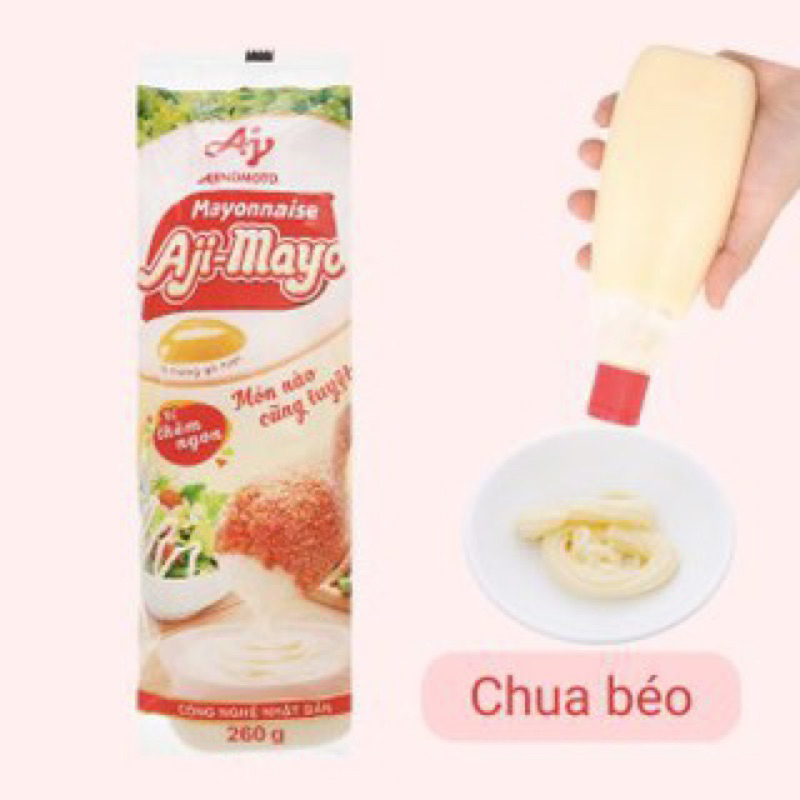 Xốt Mayonnaise Aji-mayo chai 130g và 260g