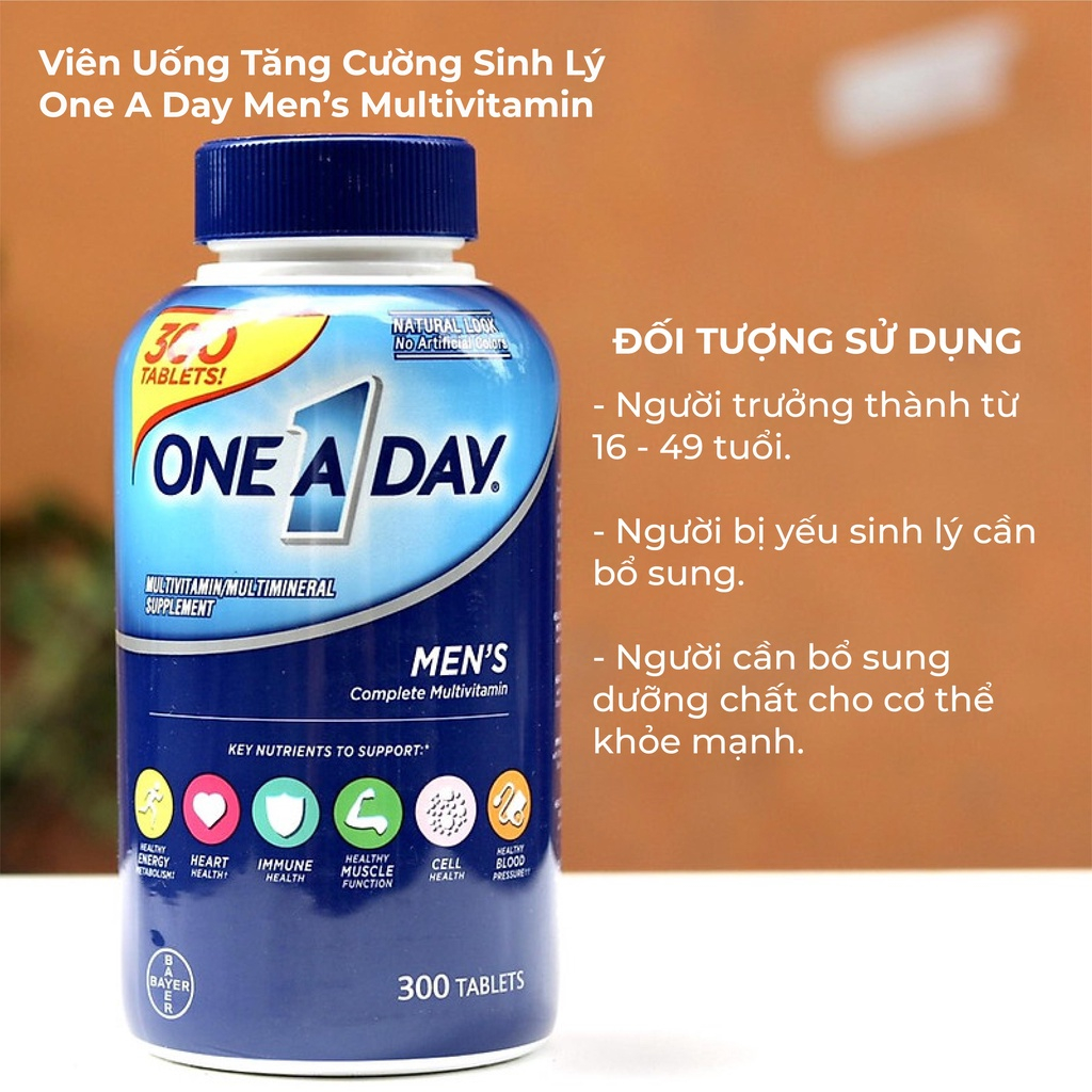 Vitamin tổng hợp Kirkland Signature One a day men 300 Viên
