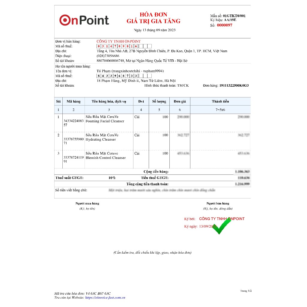Sữa Rửa Mặt Cerave