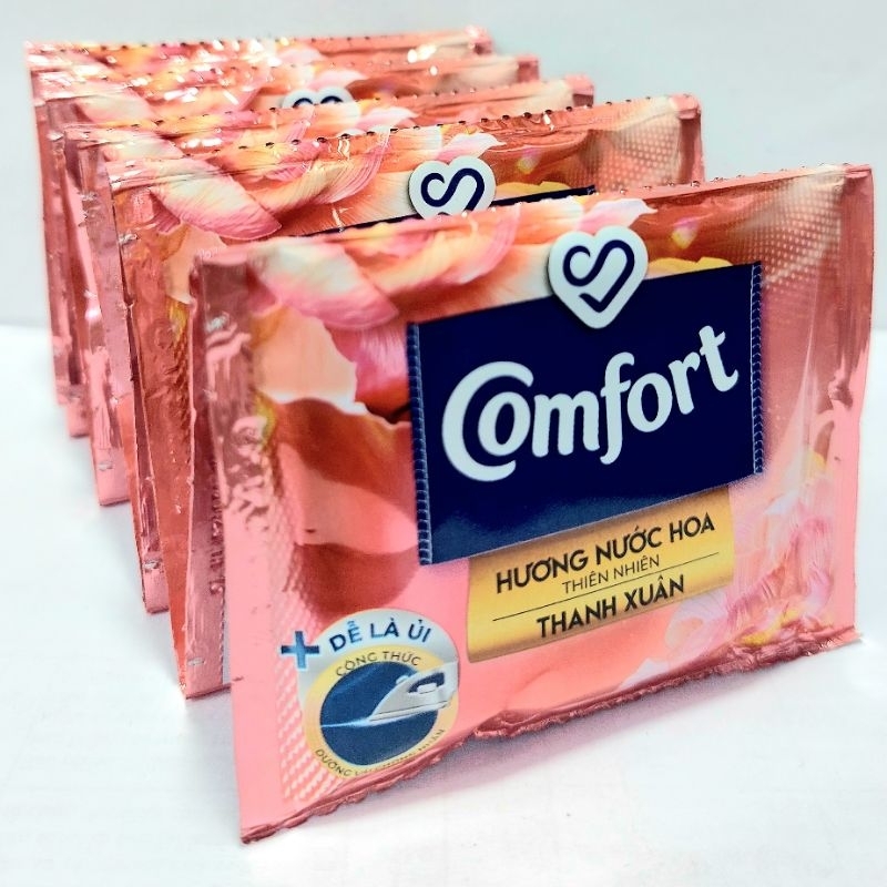 Dây nước xả Comfort nước hoa thiên nhiên hương Thanh Xuân 10 gói x 20ml