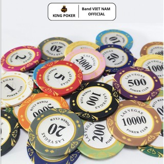 Chip Poker, Phỉnh Poker LasVegas Chip Lẻ ( Mệnh giá tự chọn )