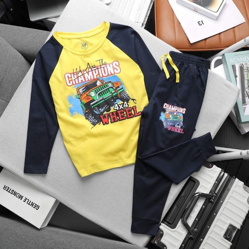 Bộ cotton size nhí bé trai 12-27kg