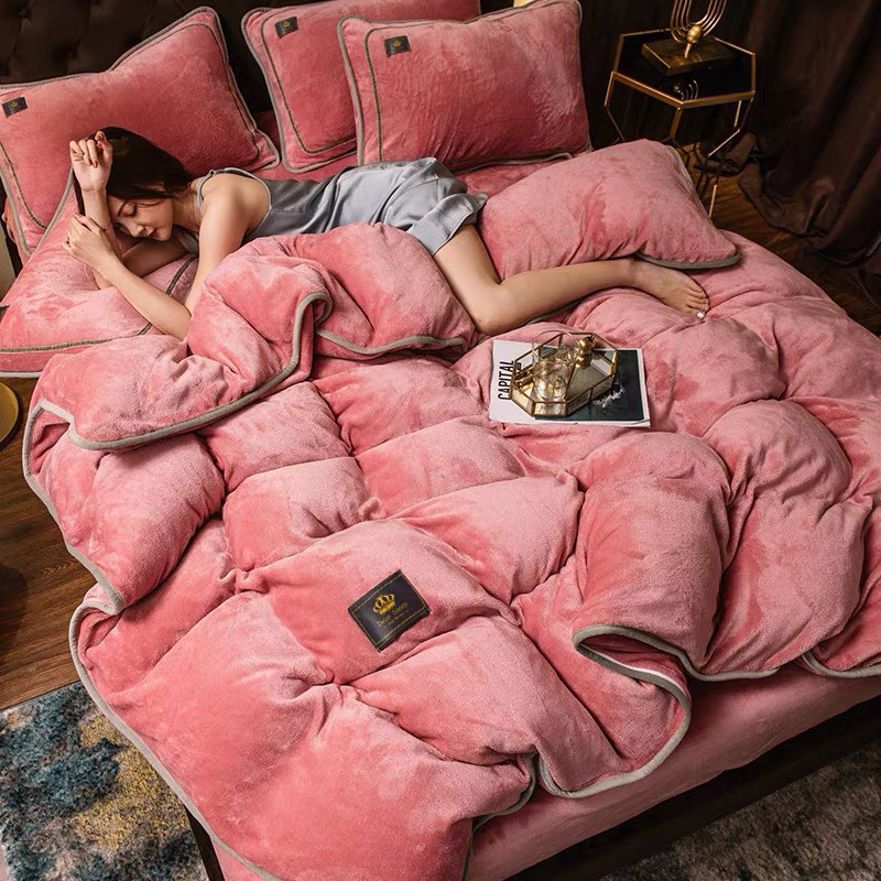 Chăn ga Nỉ nhung đơn sắc cá tính, full màu, đủ size theo yêu cầu