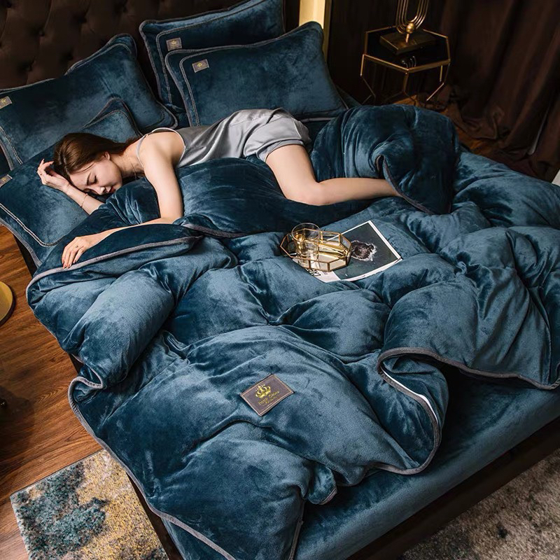 Chăn ga Nỉ nhung đơn sắc cá tính, full màu, đủ size theo yêu cầu