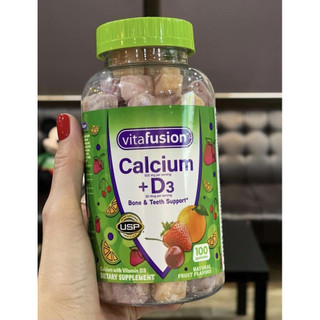 Kẹo dẻo trái cây vitafusion calcium + d3 500mg 100 viên - mỹ