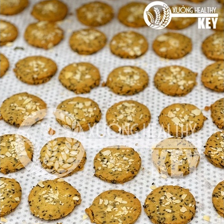 Bánh Hạnh Nhân Mè Đen Healthy Key - Bánh Hạt Ngũ Cốc Giảm Cân
