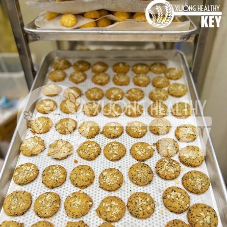 Bánh Hạnh Nhân Mè Đen Healthy Key - Bánh Hạt Ngũ Cốc Giảm Cân