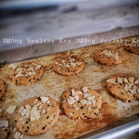 Bánh Hạnh Nhân Mè Đen Healthy Key - Bánh Hạt Ngũ Cốc Giảm Cân