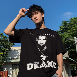 Áo Thun 4ART Drake Hotline Bling Tee Local Brand Unisex Cotton Màu đen