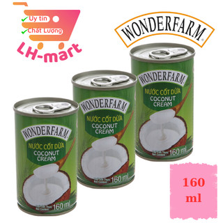 Nước Cốt Dừa Wonderfarm Coconut Cream Lon 400ml/160ml