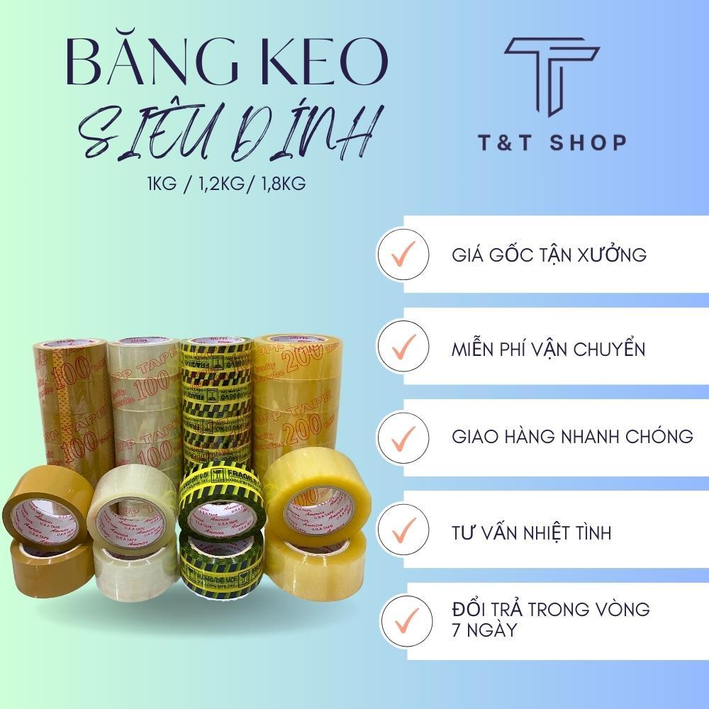 Băng keo trong 200 yard lõi 5mm loại tốt bám siêu dính siêu tiết kiệm