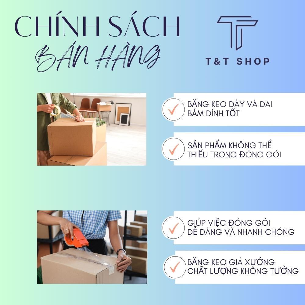 Băng keo trong 200 yard lõi 5mm loại tốt bám siêu dính siêu tiết kiệm