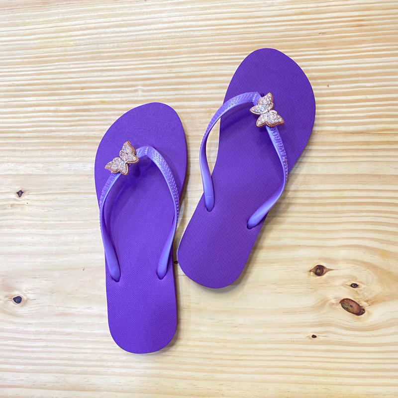 Dép lào kẹp ngón gắn bướm xinh havaianas BN