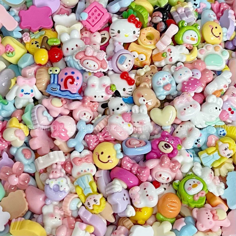 ( Mua từ 3sp để được giá tốt ) Charm 3D nổi mẫu Tổng hợp : thỏ , cún , gà , mèo