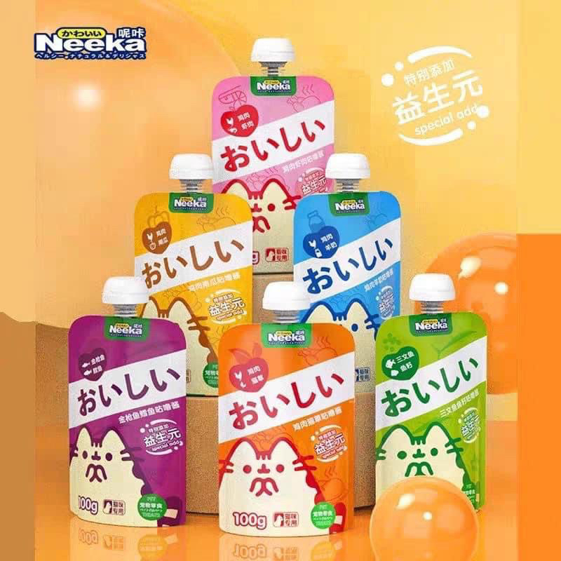 Súp thưởng nắp vặn Neeka - túi 100gram dành cho chó và mèo