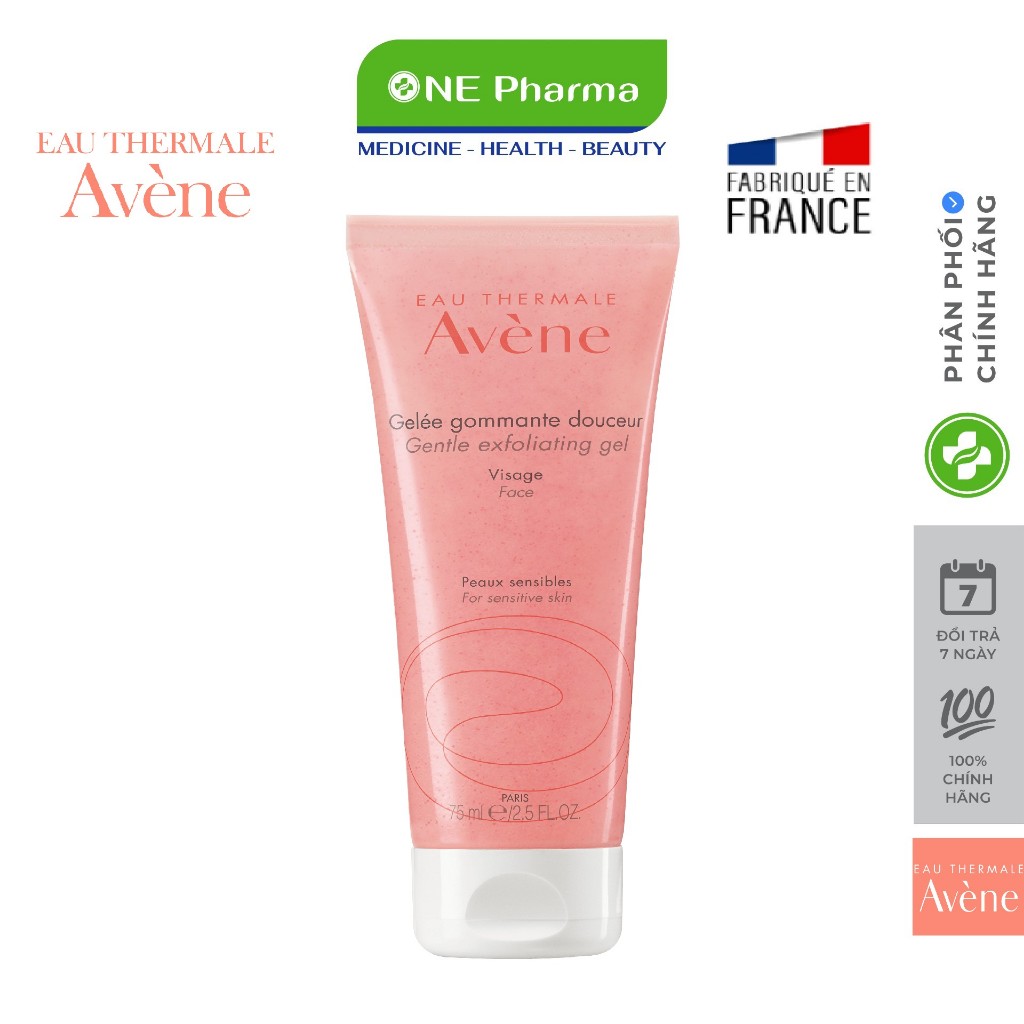 Gel tẩy tế bào chết dịu nhẹ cho da nhạy cảm AVÈNE GENTLE EXFOLIATING GEL 75ml