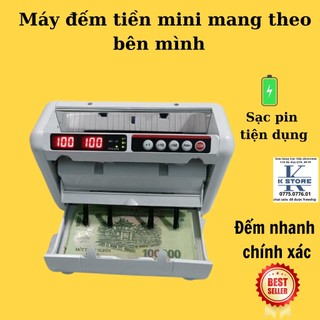 Máy đếm tiền mini DANKE AU1000UK, dùng pin, tiện lợi mang theo bên mình