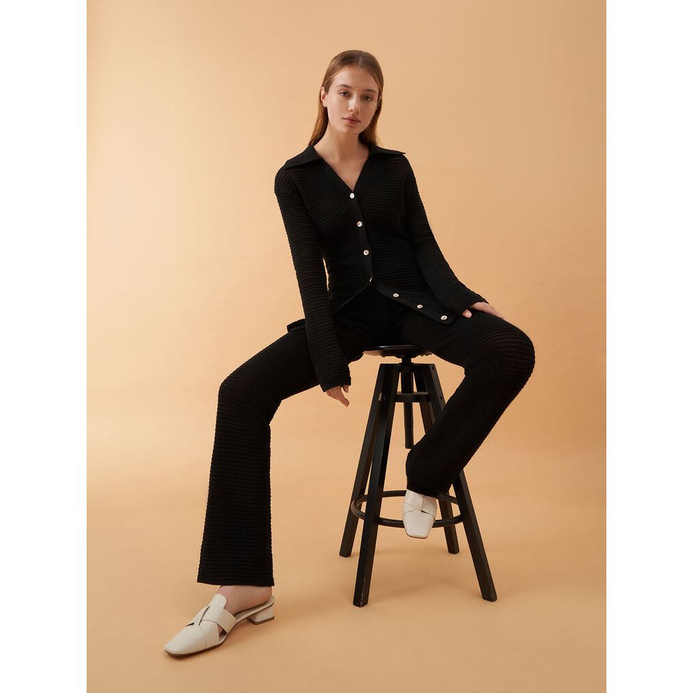 Giày Mules vuông chéo CK1-60580220
