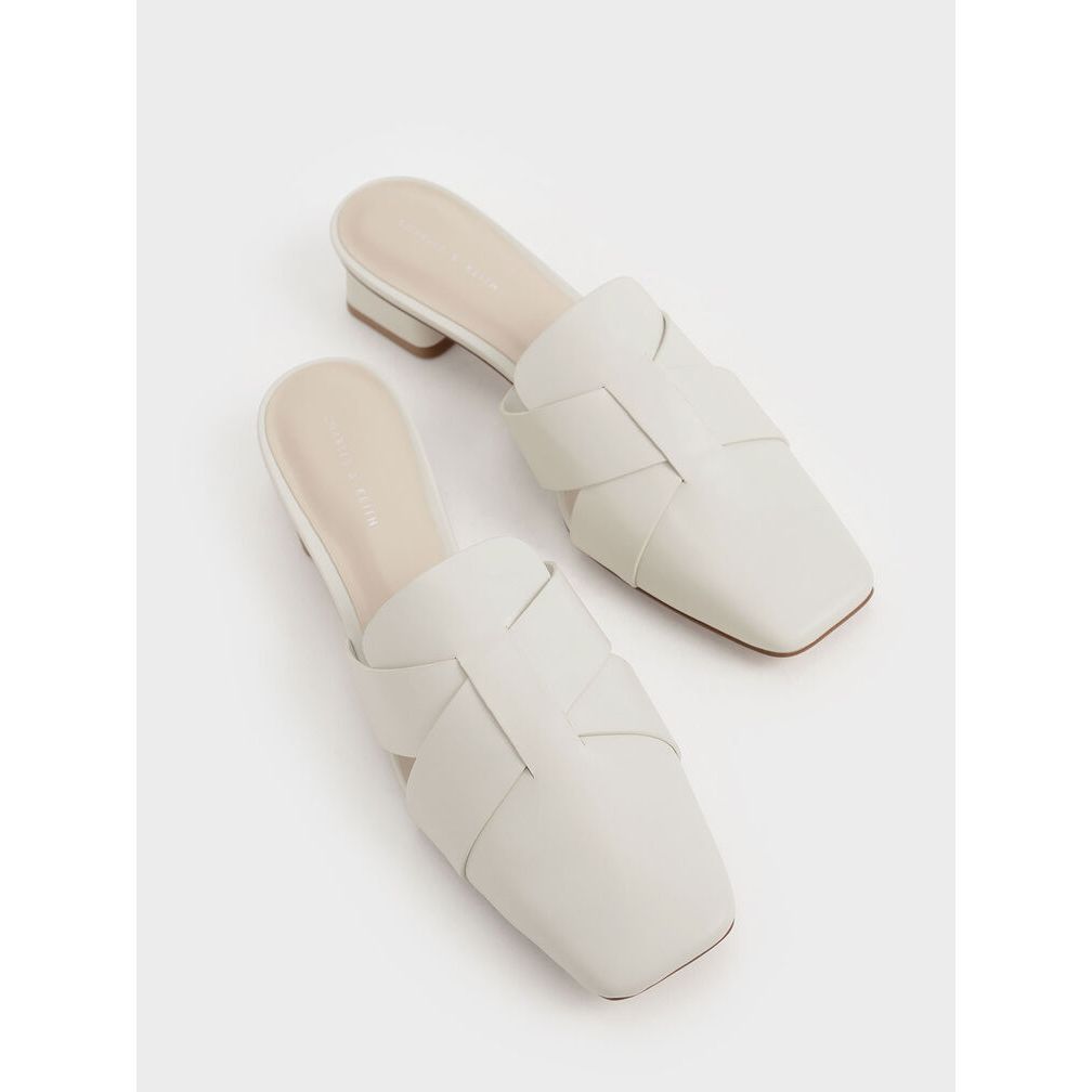Giày Mules vuông chéo CK1-60580220