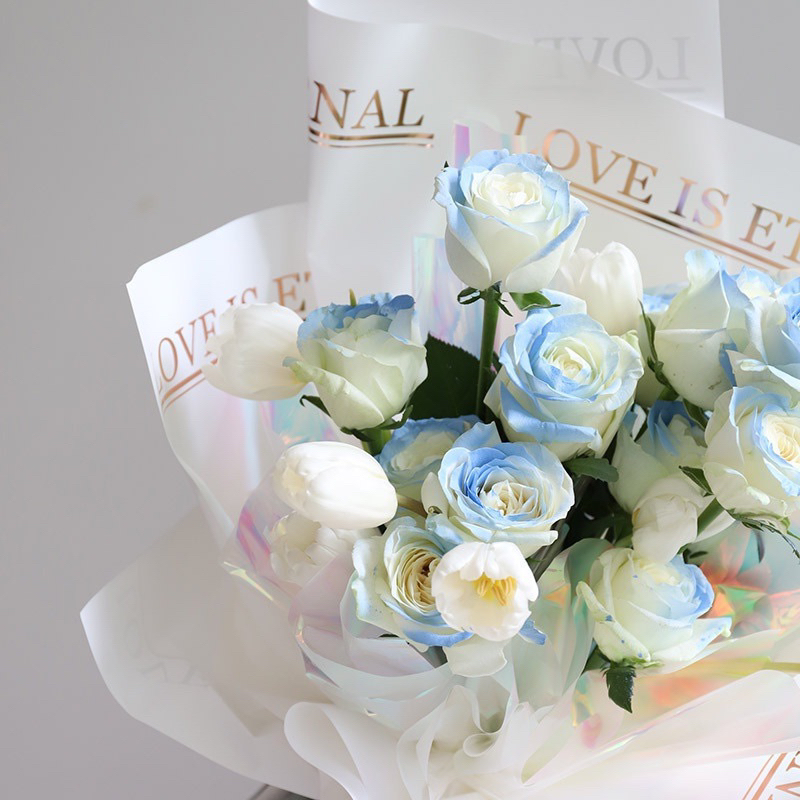 20 Giấy bó hoa tình nhân, giấy chữ i love you sang xịn hàng loai đẹp