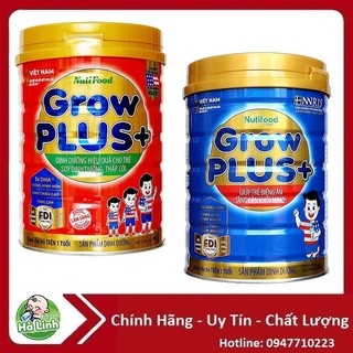 Sữa bột nutifood growplus grow plus xanh, đỏ 900g .....