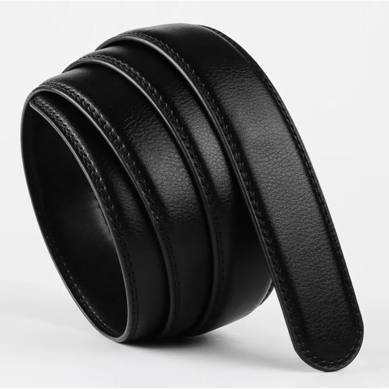 Thắt lưng, dây nịt,Dây da bò thay thế thắt lưng nam da thật sang trọng răng nhựa cao cấp dùng cho khóa tự động bản 3.5cm